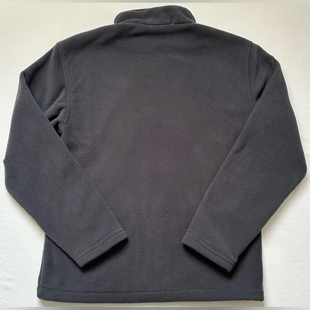 EUC New Balance Jacket Windbreaker Size M Charcoal Fleece with Neon Highlights - Picture 2 of 9